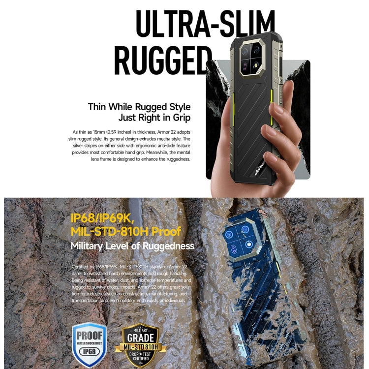 Ulefone Armor 22, IP68/IP69K Rugged Phone, 6.58 inch Android 13 MediaTek Helio G96 Octa Core, Network: 4G, NFC, OTG Ulefone Armor 22, IP68/IP69K Rugged Phone, 6.58 inch Android 13 MediaTek Helio G96 Octa Core, Network: 4G, NFC, OTG